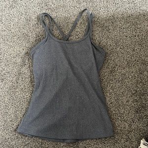 Grey athletic tank